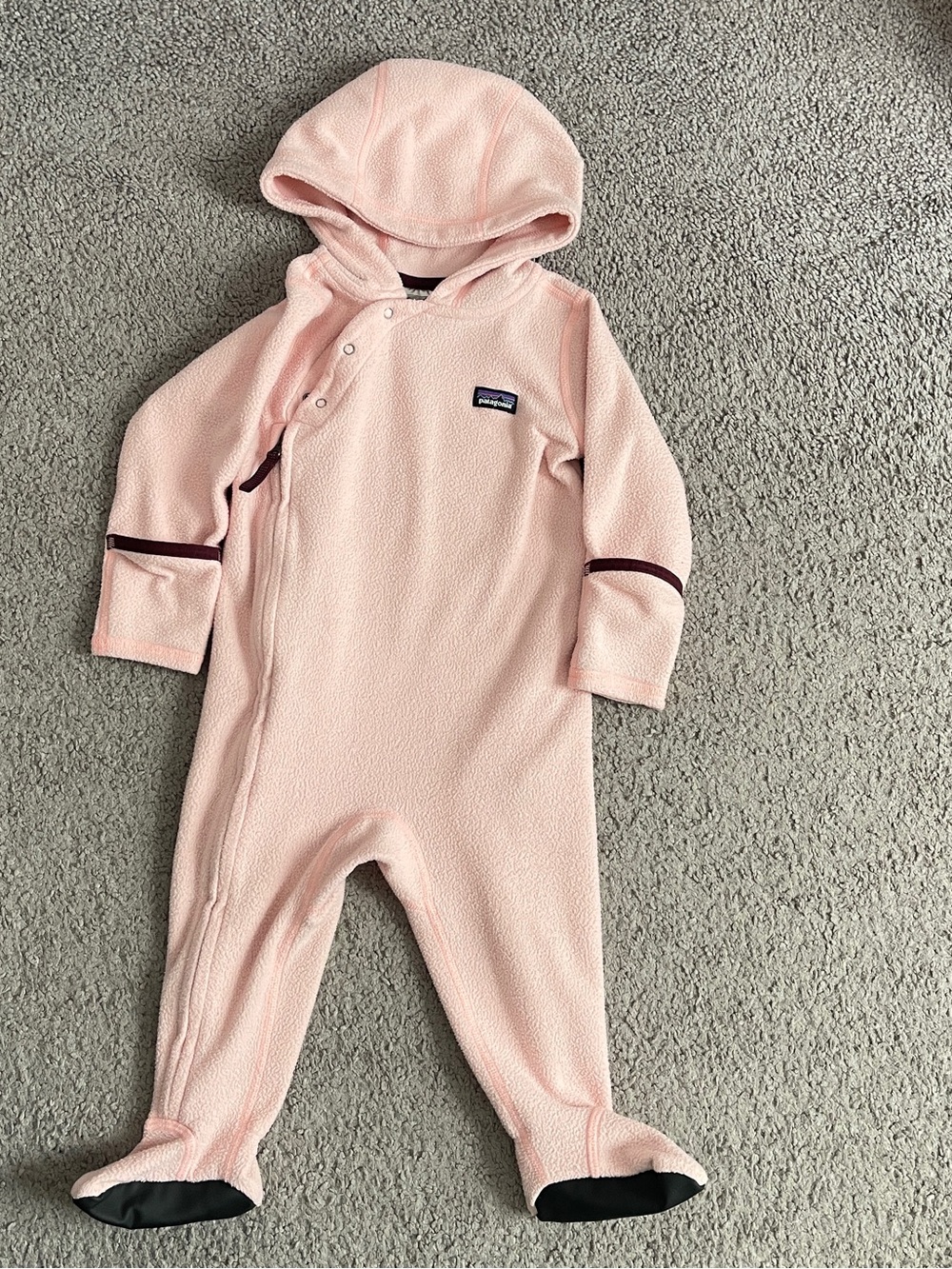 Patagonia Pink Infant Micro D Fleece Bunting